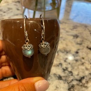 Silver dangle earrings